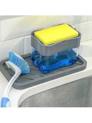 PORTA DISPENSER DETERGENTE SABÃO PEMIUM COM ESPONJA