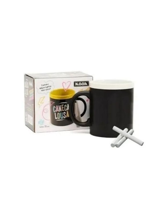 CANECA MAGICA LOUSA ESCREVE RECADOS DECORATIVAS COM GIZ