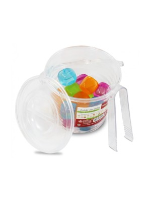 BALDE DE GELO COM PEGADOR E GELO ECOLÓGICO 500ML