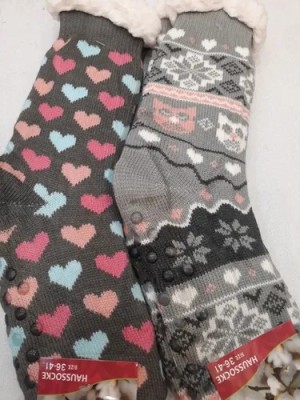 KIT 4 PARES MEIA DE LÃ SUPER QUENTINHA ADULTO