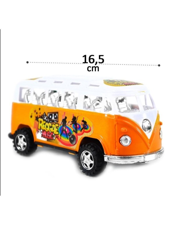 CARRINHO KOMBI MOVIDO A FRICÇÃO 17CM