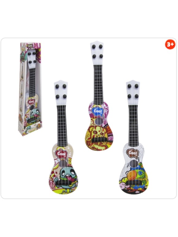 VIOLÃO INFANTIL BRINQUEDO 4 CORDAS TRIBO URBANA