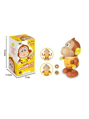 MACACO ZÉ DANÇARINO LUZES E MUSICA A PILHA