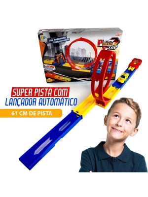SUPER PISTA DE CARRO MONTÁVEL 360º LANÇADOR AUTOMÁTICO