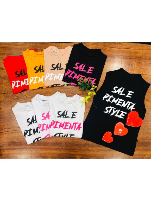 BLUSA T-SHIRT SAL E PIMENTA REGATA STYLE