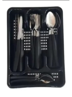 JOGO DE TALHERES INOX COM GAVETEIRO 25 PEÇAS WINCY - CORES